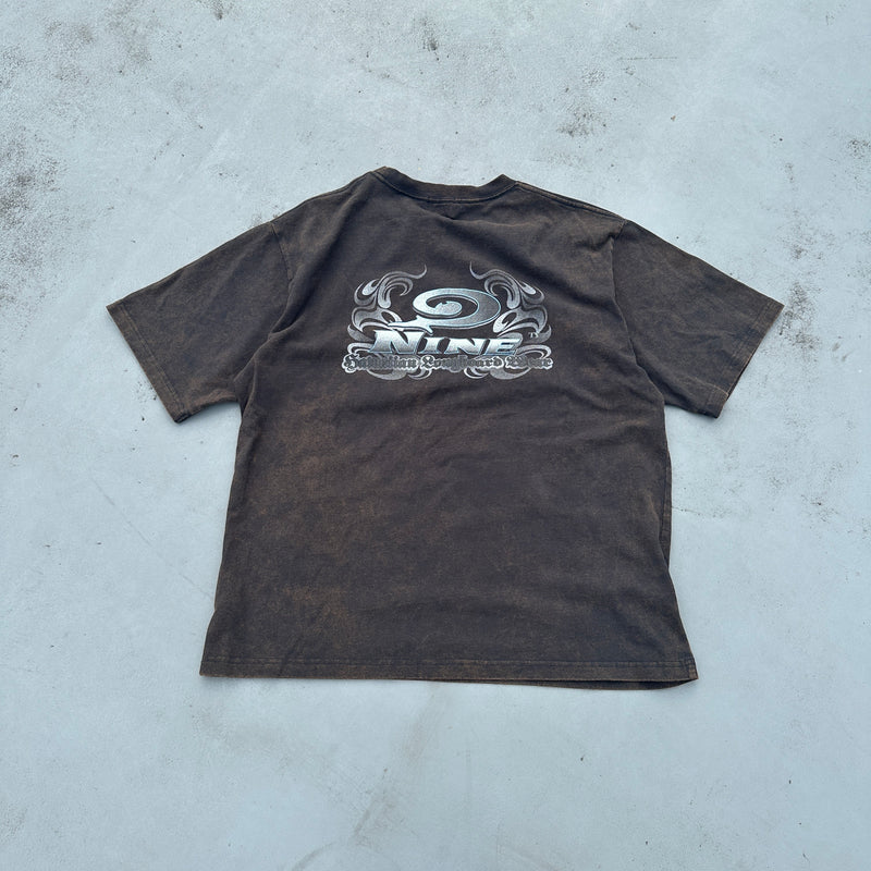 9090 x Piko Metal Logo Wash Tee