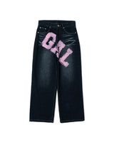 GAL paint baggy denim 