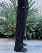 Nylon side zip pants
