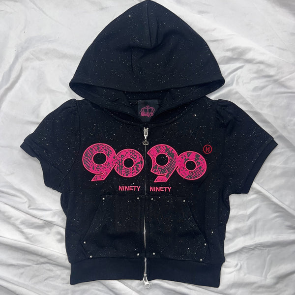 トップス 9090 girl rip print hoodie 9090 Gye RL_ and PS – YZ