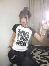 Ninety Girl Gothic Raglan Tee 