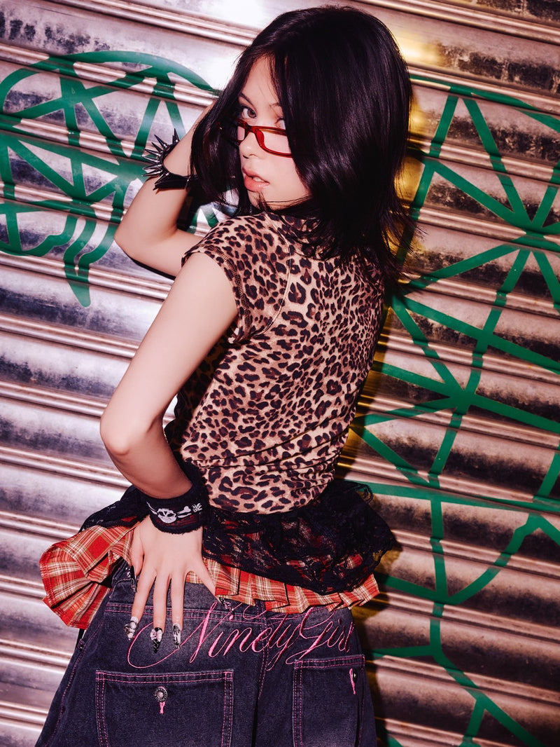 Leopard Cropped Tee