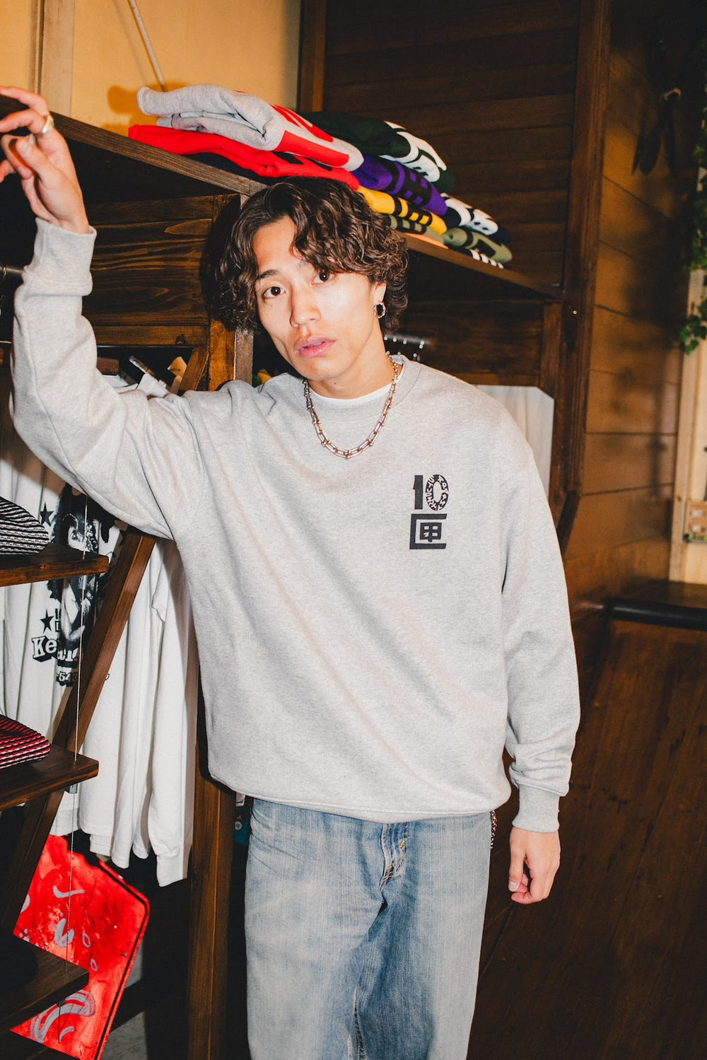 【サイズ：L】 10匣　TENBOX Student.Apathy TEN BOX × Student Apathy Logo Sweat – YZ