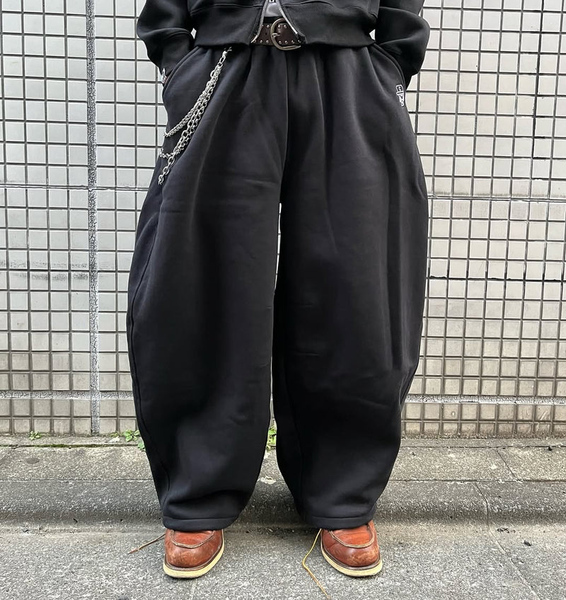 Volume baggy sweat pants