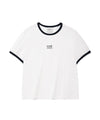 (Women) CGP Small Square Logo Ringer Short Sleeve T-Shirt CBEUWTS017 