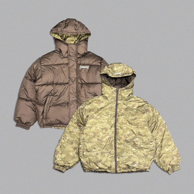 Reversible puffer jacket