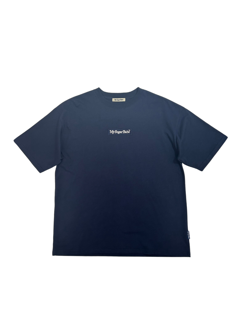 embroidery box logo tee