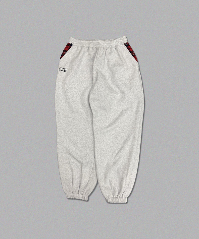 CMT ruler check sweat pants