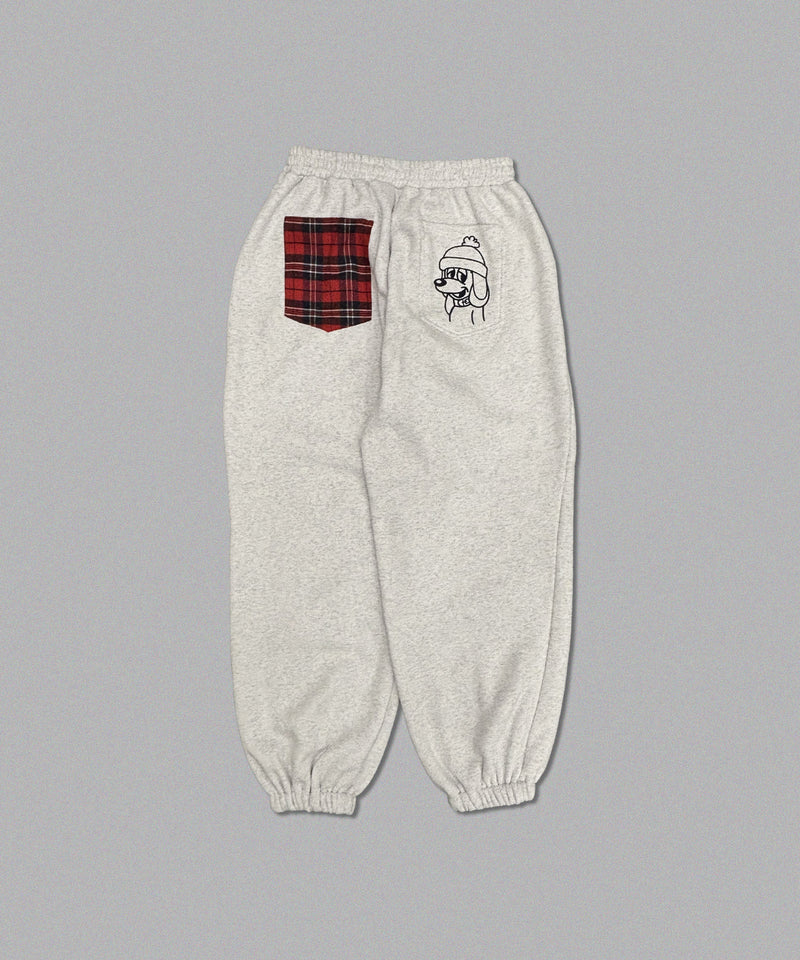 CMT ruler check sweat pants