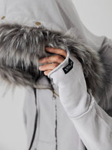 Asymmetry Sweat Fur Hoodie 