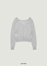 COLETTE 오프숄더 카디건 