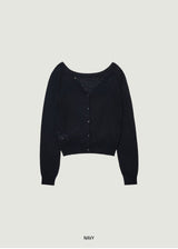 COLETTE 오프숄더 카디건 