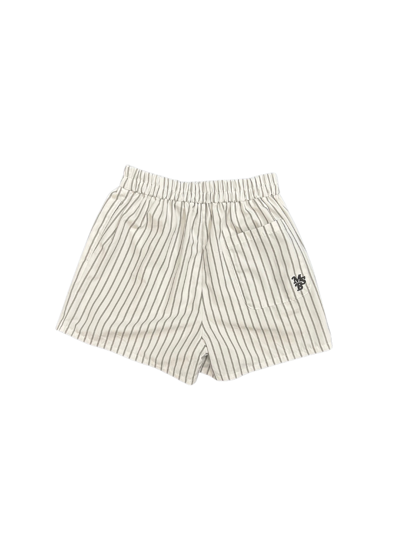 relaxed striped shorts