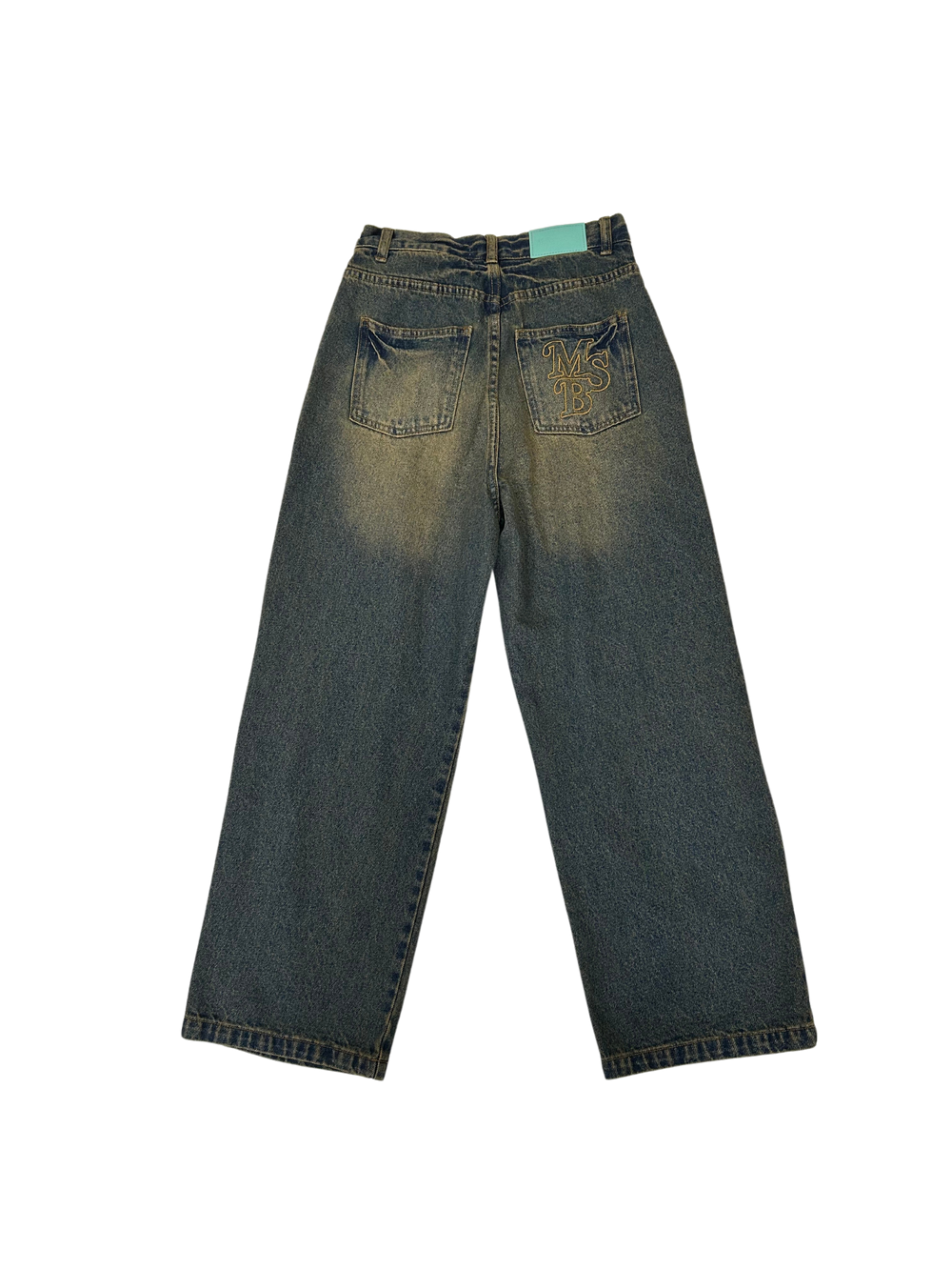 TUCKED DENIM WIDE PANTS – YZ