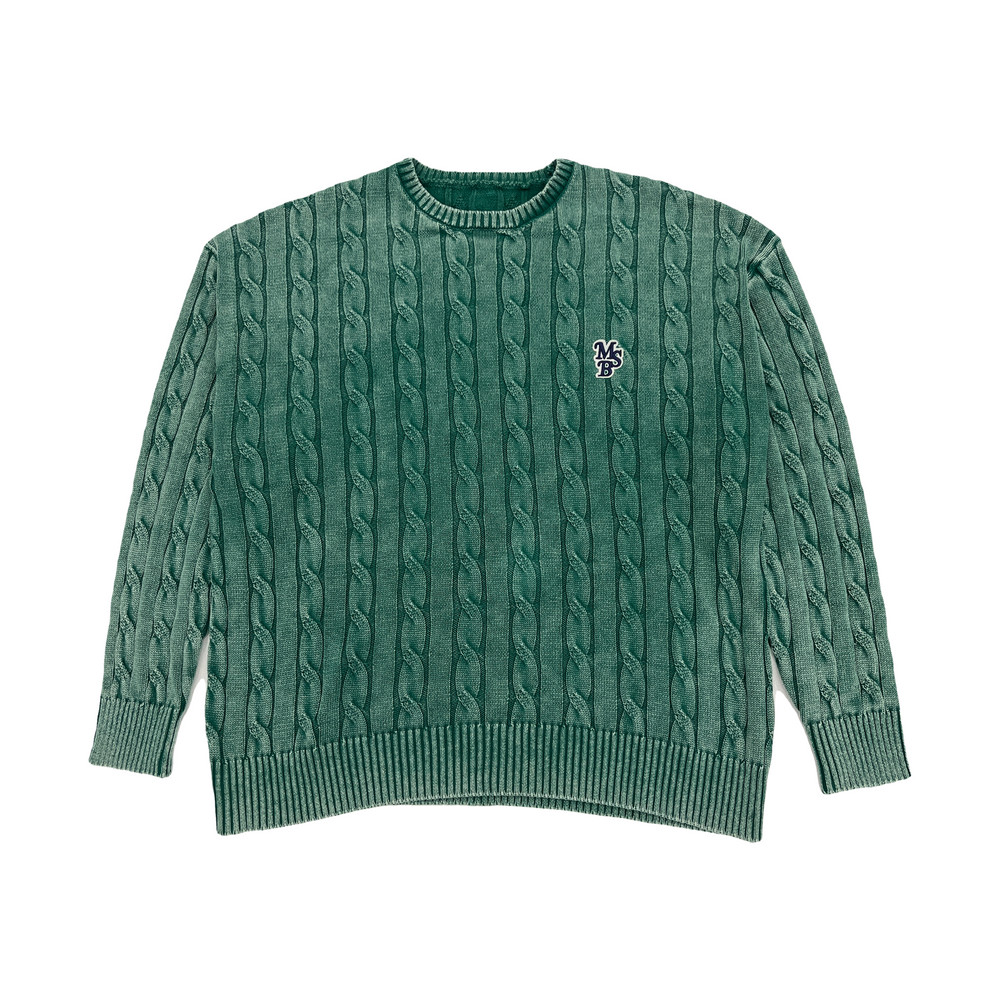 IRENE アイレネ Mix Cable Pullover Knit グリーン 【公式通販】 IRENE アイレネ Mix Cable Pullover Knit グリーン 【公式通販】