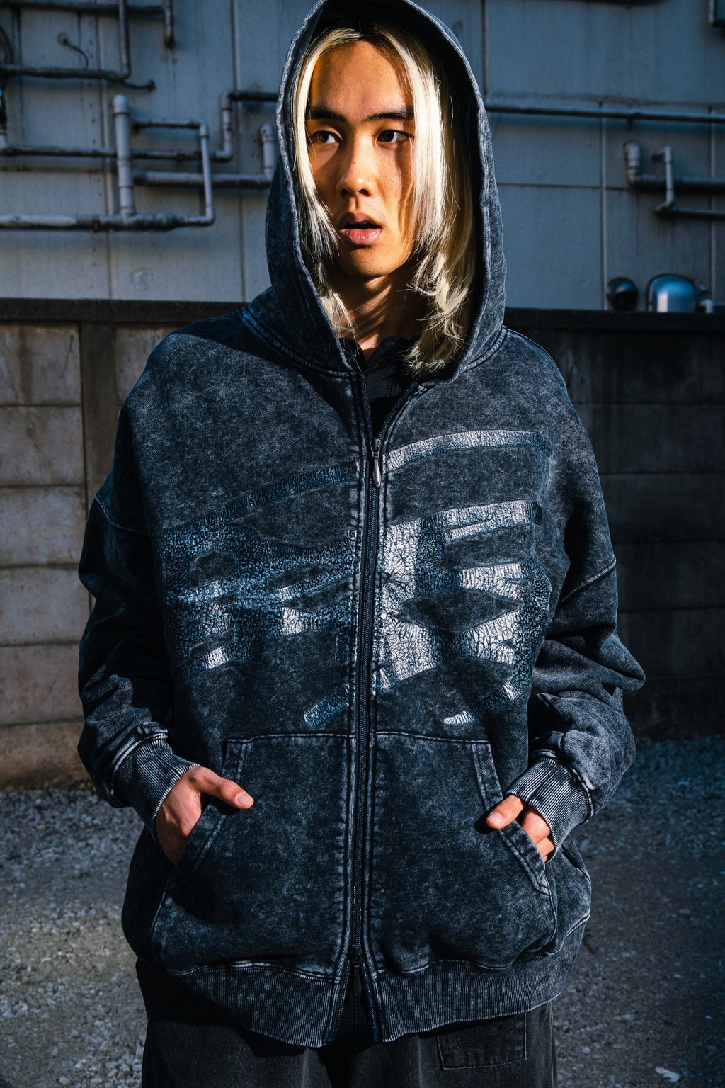 genzai logo Hoodie(Black) Lサイズパーカー - パーカー