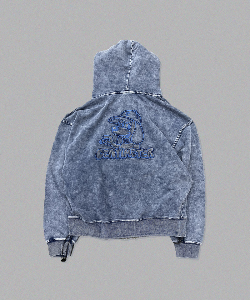 CMT RULER PIGMENT ZIP HOODIE (scheduled to be shipped: late November 2024)