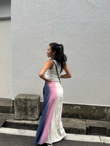 tie dye long skirt