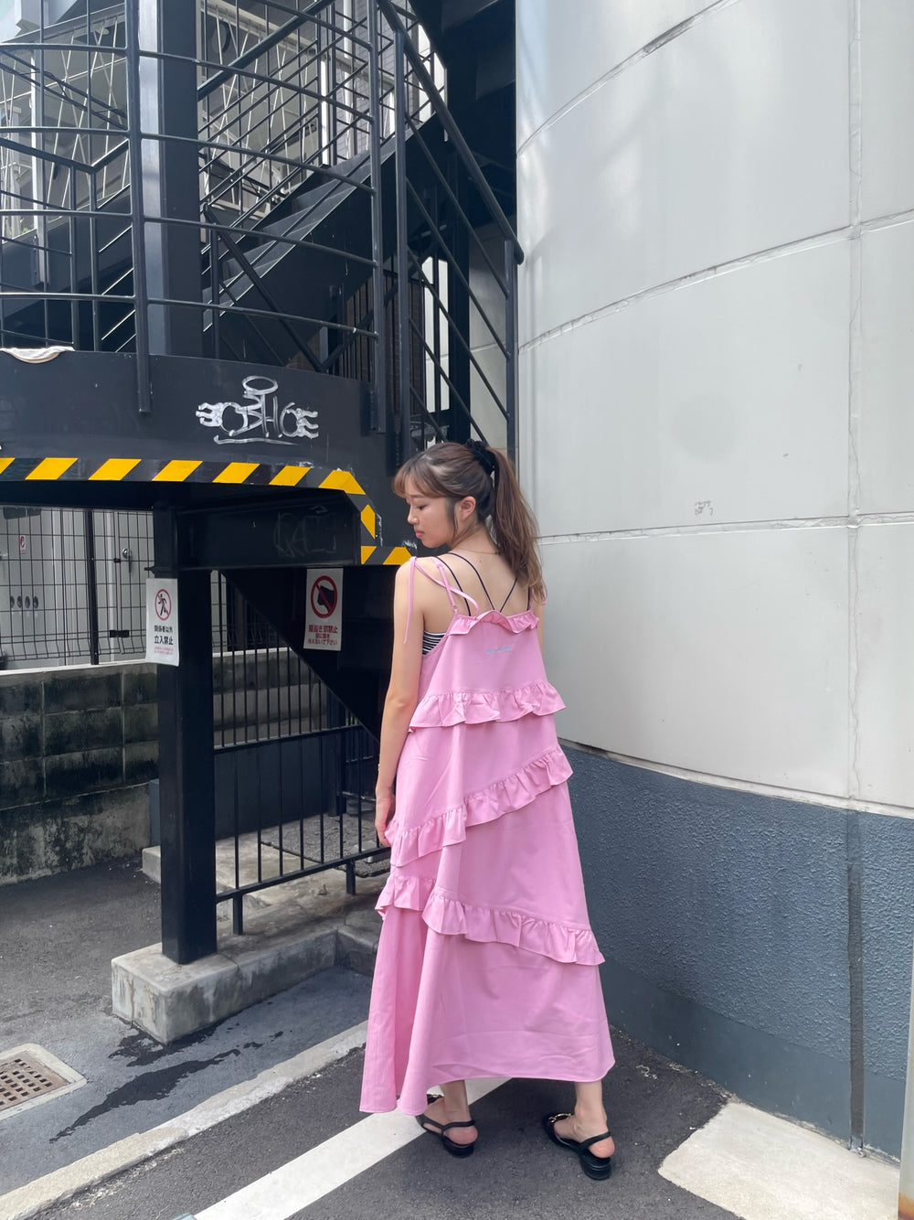 ゆ*ん様 THE TOE｜Hesiod Frills Dress 最低価格 ワンピース Hesiod Frills Dress THE TOE THE TOÉ Hesiod Frills