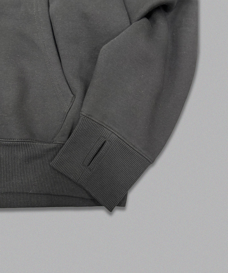 Tribal logo fur zip hoodie