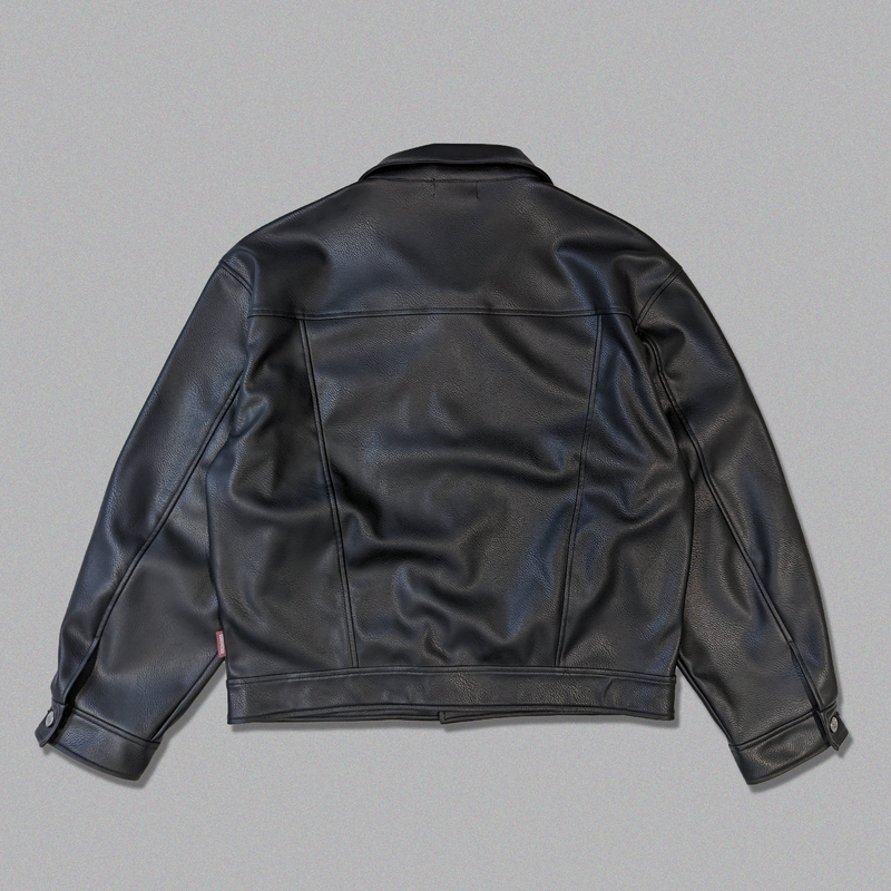 Synthetic leather jacket