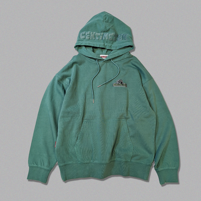 Official logo patch pigment hoodie