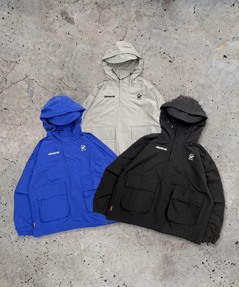 paw pad half zip anorak