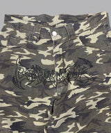 Tribal logo balloon baggy pants