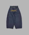 Tribal logo balloon baggy pants