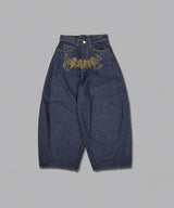 Tribal logo balloon baggy pants