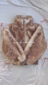 bambi fur zip jacket