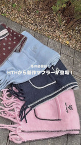 polka dot reversible muffler