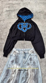 H HEART REVERSIBLE ZIP HOODIE 