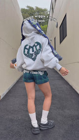 wiggle wiggle × HTH check pattern mini shorts