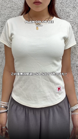 PLAIN COLOR TEE