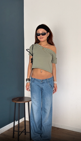 EYELET OFF-SHOULDER TOPS 