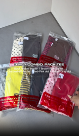 3WAY COMBO  PACK TEE