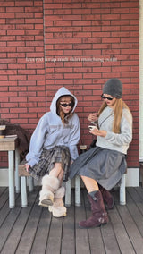 layered wrap midi skirt