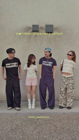 DOUBLE WAIST SWEAT PANTS 