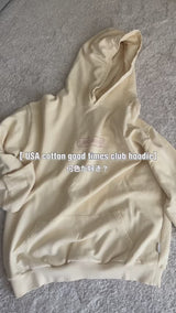 USA cotton good times club hoodie