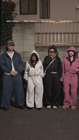 rhinestone curve sweat pants 