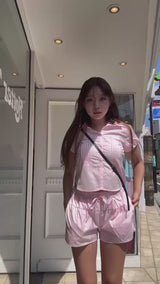 puff sleeve shirt set