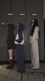 glitter curve sweat pants