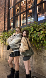 bambi fur zip jacket