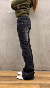 lowrise flare denim