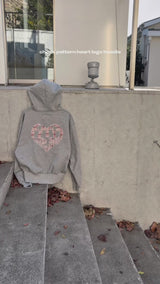 체크 백 로고 스웨트 팬츠 