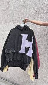 side h heart hoodie