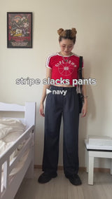 stripe slacks