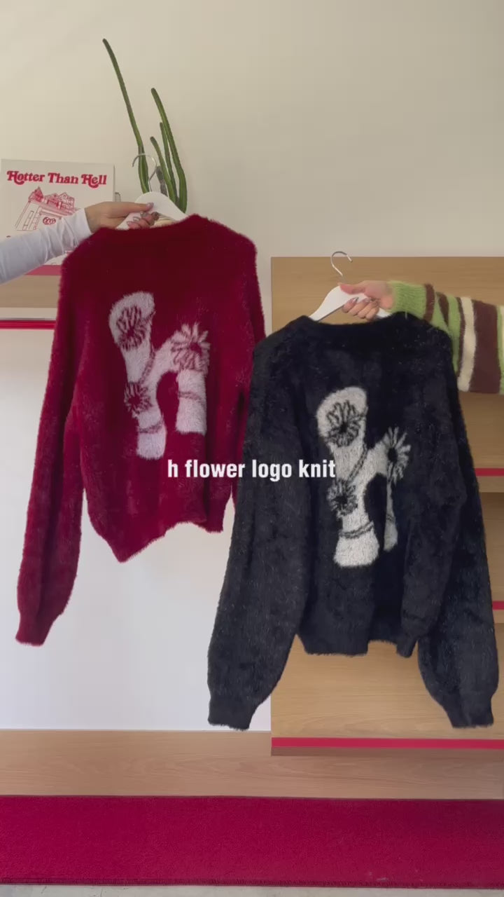 H flower logo knit – YZ