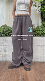 NUMBERING THERMAL PANTS